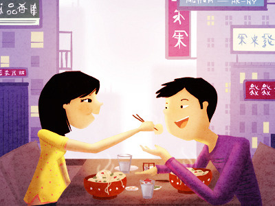 the last dumpling + champion of change china hong kong illustration noodles