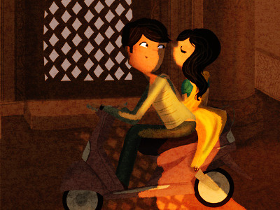 zara zara illustration india indian romantic