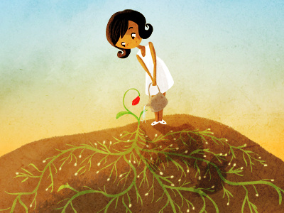 what it takes art concept growth illustration plants roots strength