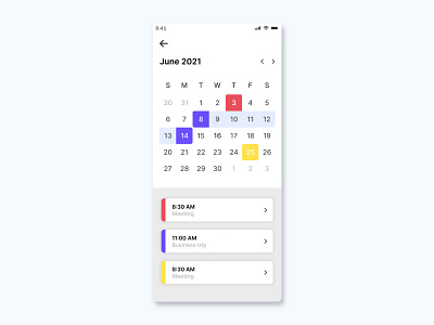 Calendar app calendar calendar design date ui