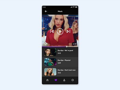Video Player app dailyui play video videoplayer