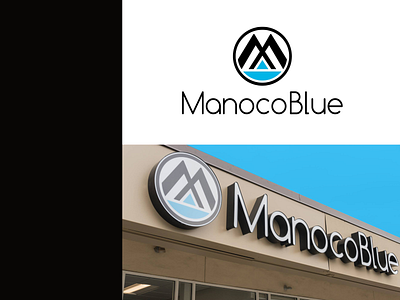 ManocoBlue Salon Logo branding logo logo design