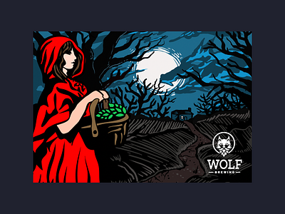 Amber Hood Ale Craft Beer Label Design