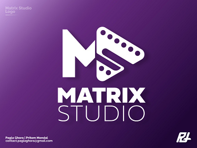 Matrix Studio Logo film film studio logo matrix studio studio logo vector