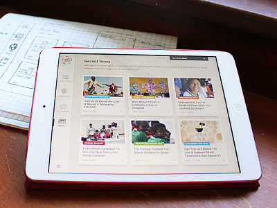 Street Child United (iPad App UX/UI)