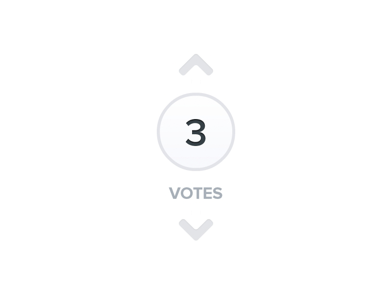 Vote Animation animation answers arrow gif layout questions sourcecon sourcers ui web design