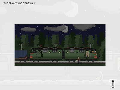 Some files #2 design illustration mystery pixel pixel art train мистика поезд