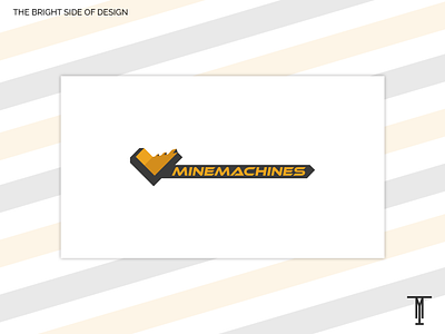Minemachines logo branding design excavator flat industrial like logo logotype minimal vector брендинг вектор логотип строительство