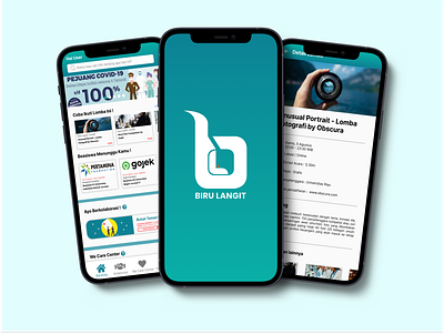 Biru Langit - Mobile Application design design exploration iphone mobile app mobile application mockup super app ui ux