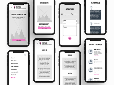 Dauntlez ui ui design ux ux design wireframes wireframing