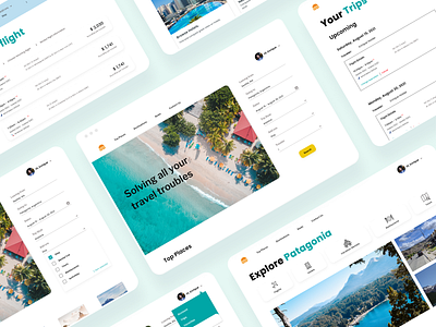 Travel Agency Web Application design travel travel site ui ui design user experience ux ux design