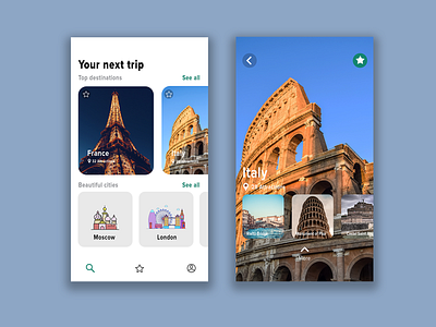 Travel Mobile Apps app design ui web