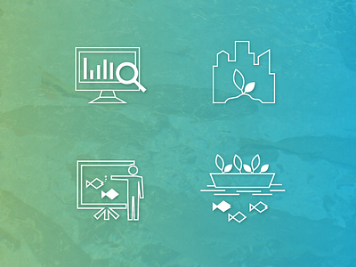 Icons | Environmental Company brand clean design icons outline website