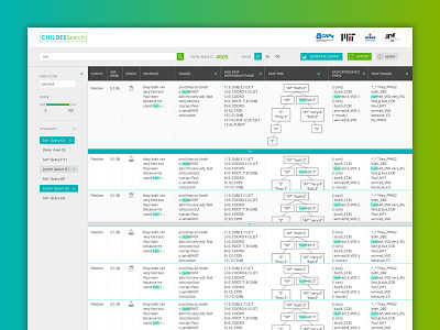 Childes Search clean design interface search table ui