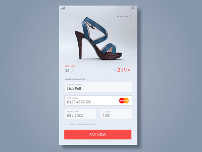 Daily UI 002 | Credit Card Checkout checkout credit card dailyui e commerce interface mobile payment