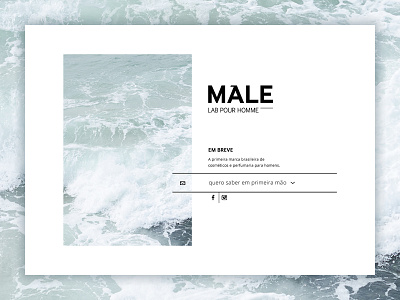 Male | Coming soon screen