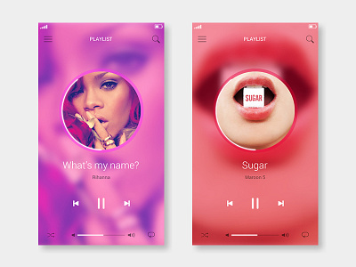 Daily UI 009 | Music Player app color daily ui dailyui mobile music music player play player screen