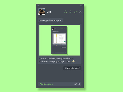 Daily UI 013 | Direct Messaging app challenge daily ui dailyui messaging mobile profile user profile