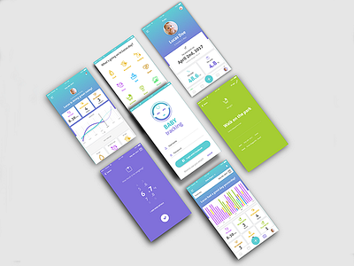 Baby Tracking App | Part 2 baby concept design product design timeline tracking ui ui design user interface ux ux design visual design