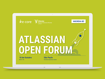 e-Core | Atlassian Open Forum Rebrand atlassian brand digital design event landing page layout responsive design site ui ui design website