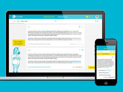 Vemser | Branding and UX/UI app branding design digital design ios mobile online learning ui ux webapp website zebra