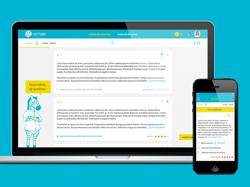 Vemser | Branding and UX/UI webapp zebra online learning ios app branding digital design mobile ux ui design website