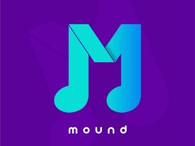 Mound logo Design Letter M logodesign illustration