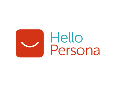 HelloPersona logo and mark logo logomark