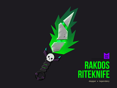 D&D Armory: Rakdos Riteknife dagger design dnd dndarmory dungeons and dragons knife knifes rpg vector vector illustration weapon