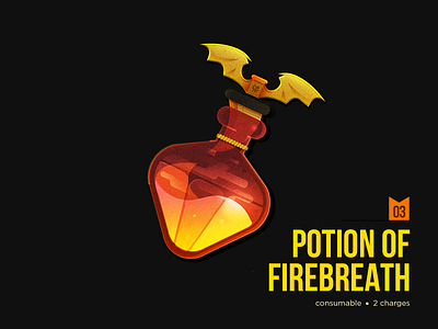 D&D Armory: Potion of Firebreath breath dnd dndarmory dragon drink fire flask illustration potion rpg vector