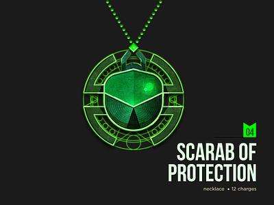 D&D Armory: Scarab of Protection armor dnd dndarmory dungeonsanddragons illustration necklace protection rpg scarab vector
