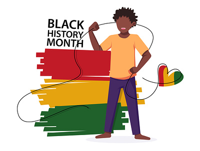 Cartoon Black History Month branding brother chat computer design home illustration man room vector video