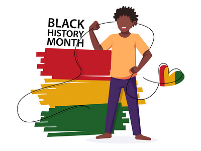 Cartoon Black History Month