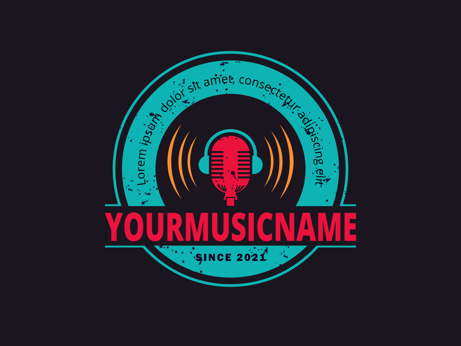 Entertainment music studio logo design Stock Vector by ©logobuzzing  499497736