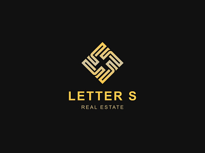 Letter S Real Estate Logo art branding design icon illustration ilustrator logo logo design minimal typography