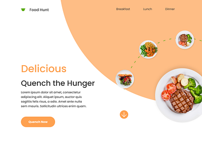 Food web app @dailyui app icon logo ui vector web