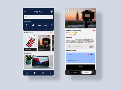 Shopping App app design ui ux