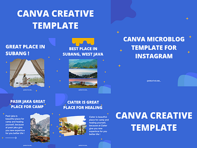 CANVA CREATIVE TEMPLATE FOR MICROBLOG canva design