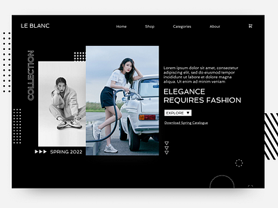 Fashion Brand Landing Exploration