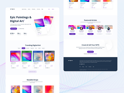 NFT ARC - Marketplace branding cryptocurrency design figma graphic design illustration landing page marketplace nft product ui uiux ux webdesign