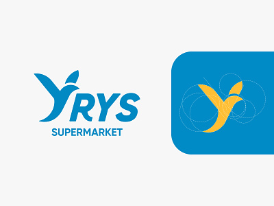 Yrys supermarket | Branding bird bird logo branding design flight graphic design illustration logo logotype market logo minimalistic super logo supermarket logo vector y logo