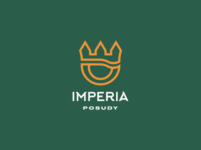 Imperia | Logotype branding crown logo design dishware shop graphic design illustration logo logotype minimalistic palace pattern plate logo rich logo shop logo ui ux vector wishes