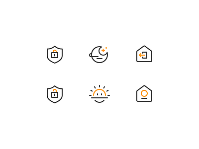 Homeicon home icon lock sleep smarthome