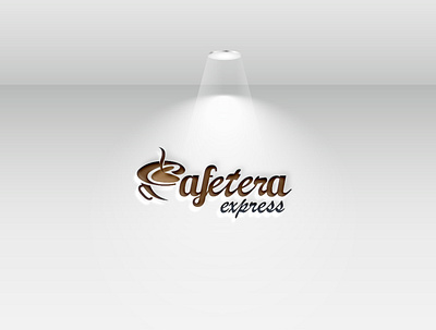 Cafetera Express Coffee shop logo branding coffee logo coffee shop logo coffeeshop design flat logo minimal web