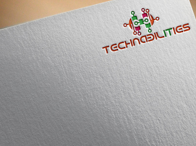 Technabilities IT Company logo branding design flat it company logo it logo logo minimal tech logo technology