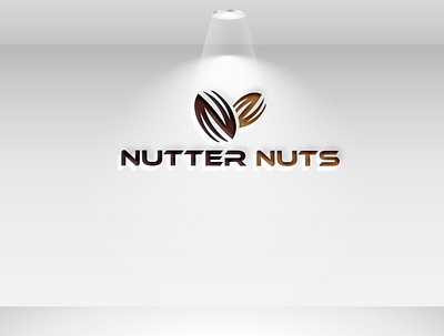 N minimalist logo / Nutter Nuts nut shop logo branding design flat logo minimal n letter logo n logo n minimalist logo n monogram nut shop logo