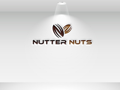 N minimalist logo / Nutter Nuts nut shop logo branding design flat logo minimal n letter logo n logo n minimalist logo n monogram nut shop logo