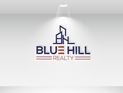 BH logo for real estate company branding building logo design flat logo minimal real estate logo