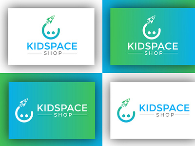 Minimalist logo for kids shop branding design flat logo minimal