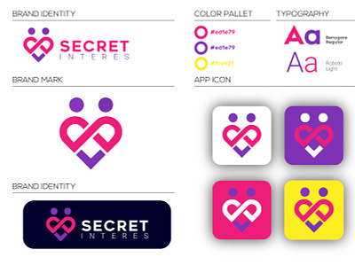 Dating app logo / Branding logo app icon app logo branding dating app dating app icon dating app logo dating logo datingapp design flat logo minimal